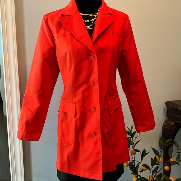 Style & Co. Jackets & Blazers - Sz 6-8 NWT Bright Orange Trench Coat Size 6-8 Style & Co. from Macy’s